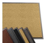 VOUNOT® Felpudo Entrada casa, Alfombra Exterior para Puerta, Impermeable Antideslizante Lavable, Alfombra para Interior y Exterior, 90x150cm, Beige