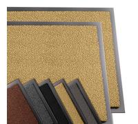 VOUNOT® Juego de 2 Felpudo Entrada casa, Alfombra Exterior para Puerta, Impermeable Antideslizante Lavable, Alfombra para Interior y Exterior, 60x90cm, Beige
