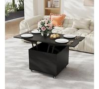 VOWNER Mesa de Centro Elevable Extensible (Negro)
