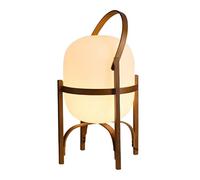 VOZOYA Lámpara de Pie Lámpara de pie Lámpara de pie LED Japonesa de Madera Lámparas Altas de pie con Pantalla de Vidrio Luces estándar for Sala de Estar, Dormitorio, cabecera, Oficina