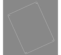 Vroomoto Calendario de Nevera de Acrílico Transparente Pizarra Magnética Borrado en Seco Planificador Mensual Semanal Calendario Nevera Planificador Magnético 40 X 30 Cm (Blanca)