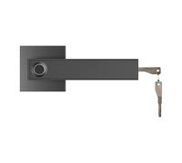 Vroomoto Cerradura de Puerta con Huella Digital Perilla de Puerta Inteligente Cerradura Palanca Biométrica Marcador Posición 3 Modos Apertura 30 Grupos Abierto (Negro)