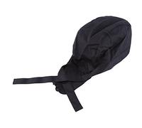 Vroomoto Gorro de Chef Gorro de Chef Estilo Pirata Cocinero Algodón Ajustable Suave Transpirable Agradable para la Piel Sólido o Impreso Unisex con Estilo Fresco Moda (Negra)