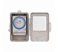 Vroomoto Interruptor de Temporizador Mecánico Interruptor de Tiempo Control Programable Temporizador Eléctrico 24 Horas AC 100-240V Intervalo 15 Minutos 96