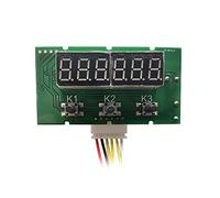 Vroomoto Mini Módulo Contador Módulo Contador Digital Totalizador Electrónico DC AC 5V 24V 1 999999 Pantalla LCD NPN PNP Interfaz de Señal Memoria de Apagado con relé y Cables Disparo