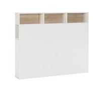VS Venta-Stock Cabecero de cama Zeus 165 cm blanco, 2 puertas 9 huecos