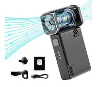 VSGO Soplador de aire electrónico, portátil, recargable, plumero de aire comprimido, 100000 rpm, aspiradora de mano para coche, cámara, lente, teclado, laptop y limpieza de drones