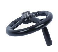 VSPLJQRXY Volante Manual 3 Brazos Ø100-200mm Baquelita Antideslizante Negro Volante De Fresado con Mango Giratorio Desmontable para Torno Fresadora(200 * 20mm)
