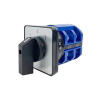VSPPJYFG Selector Universal de riel de 63 A LW26-63/2, Circuito de Control de selección Bipolar, Interruptor de Leva Giratorio de Contacto Plateado(01)