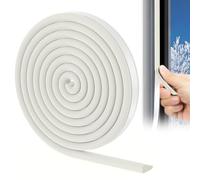 vsshe Burletes Puertas, 3M Burlete Puerta Entrada, Diseño de cuña， Aislante Espuma Burletes, para Anti Frío, Ruido, Colisión y Aislante (Blanco)