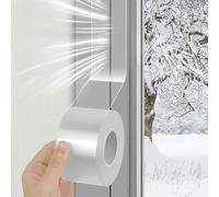 vsshe Cinta Aislante Termica para Ventanas y Puertas 50mmX10m, Aislamiento Térmico Autoadhesivo de burletes para puertas, sin residuos, para burletes de puertas, techos, invernaderos, garajes