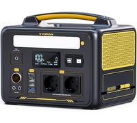 VTOMAN Jump 600X Estación de Energía Portátil, 600W 299Wh Generador Solar LiFePO4 Batería, 2 Salidas CC Ajustar de 12V/10A, Capacidad Ampliable a 939Wh para Acampadas,Hogar y Emergencias