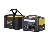 VTOMAN Jump 600X Estación de Energía Portátil con Bolsa de Almacenamiento, 600W 299Wh Generador Solar LiFePO4 Batería, 2 Salidas CC Ajustar de 12V/10A, Capacidad Ampliable a 939Wh para Camping,RV