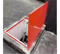 VUIKLCty Cubierta de Salida de sótano, Cubierta de claraboya de ático, con 2 amortiguadores de Gas, Cubierta de trampilla de Techo Externa for Proteger del Viento y la Lluvia.(100 * 100cm)