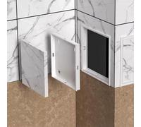 VUIKLCty Puerto de inspección de Empalme for tuberías de Ducha, Cubierta de Orificio de Pared pequeña a presión(Bianco,15x20cm (5 7/8" x7 7/8"))