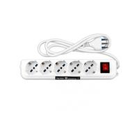 Vultech mu-01 base múltiple 1,5 m 5 salidas ac interior blanco