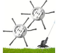 Vultriox Cabezal Desbrozadora 150mm Cepillo para Maleza 3 y 6 Cabezales | Cabezal desbrozadora 150mm con cepillo de acero para maleza y 3/6 puntas. Kit de montaje para compatibilidad total.