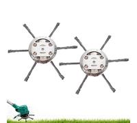 Vultriox para Desbrozadora Cabezal de Alambre de Acero 150 mm, Cepillo Quitahierbas para Desbrozadora y Cortabordes, Césped, Musgo, Maleza, Bordes y Juntas (2, 6 Brazos)