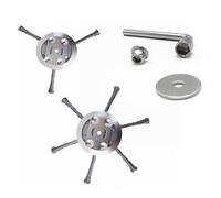 Vultriox para Desbrozadora, Vultriox Cabezal Desbrozadora, Cepillo para Maleza De 150 Mm, con Tres Y Seis Cabezales, Incluye Herramientas De Montaje (3 Cabezales + 6 Cabezales)
