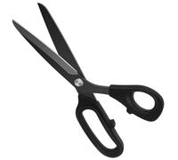 Vutyvve Tijeras de tela, mango suave para cortar tela, ropa, textiles, tijeras de sastre de 24,5 cm, alicates de corte de hilo, cinta métrica de costura, negro, juego de 3 piezas