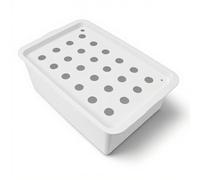 Vvikizy Kit Completo de Cultivo Hidropónico, 24 Sitios, Gris, con Temporizador Automático y Bomba de Aire para Oxigenación