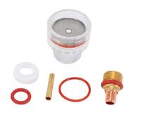 Vvikizy Kit de Copa de Vidrio para Soplete de Soldadura para WP 17 18 26, Equipado con Anillos de Silicona y Boquillas de 1/8 de Pulgada