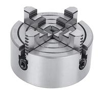Vvikizy Mandril de Torno Independiente de 4 Mordazas, Herramienta de Sujeción de Alta Precisión para Perforación y Fresado CNC de Hierro Fundido, 125mm