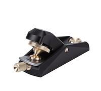 Vvikizy Plano de Mano para Carpintería de ángulo bajo, Herramienta de Bloque de Aluminio Ligera para Recorte y Tallado de Precisión, Color Negro