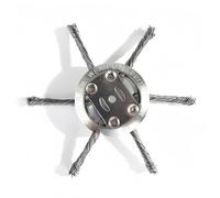 Vyloky Cepillo de malezas profesional, acero inoxidable, 150-230 mm, cabezal de fresado para desbrozadora, alambre de acero, cabeza de rebanadora, desbrozadora, eliminación eficiente de musgo en el