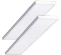 VZLED - Panel LED Superficie Cocina, Panel LED Superficie, Panel LED Cocina, Plafón LED para techo LED Cocina, Plafones LED, Pantalla LED 120X30, 40W Blanco Frío 6500ºK (Pack 2)