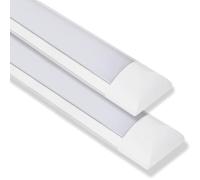 VZLED - Pantalla LED 36W Superficie Lineal, Luminaria 120 cm, Plafón Techo, Lámpara Cocina, Luz Blanca 4000K (Pack 2)