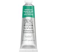 W&N Acuarela Profesional Tubo 37ml - Tono Viridiano - Pintura para acuarela, Colores vivos, Alto brillo y luminosidad, no se decolora
