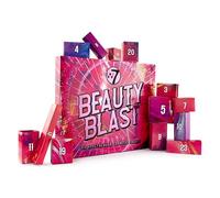 W7 Beauty Blast Calendario de Adviento 2024-24 en caja individual, sorpresas de maquillaje y cosméticos para Navidad, libre de crueldad, regalo de vacaciones