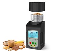 WaaYb Medidor de Humedad de Granos y Café para 25 Granos, Medidor de Humedad de Granos Inteligentes de 90 Ml con Pantalla LCD Mostrar Datos de Transmisión de Voz, Medidor de Humedad de Granos de Mini