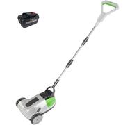 Wacker inalámbrico sin escobillas con alimentación automática, mango telescópico y reducción de ruido, función con una sola mano para césped irregular y césped pequeño, 2 baterías de 4.5 Ah