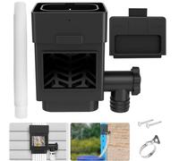 WADEO Sistema de recolección de agua de lluvia, desviador de bajante para bajantes residenciales de 2 x 3 pulgadas o 3 x 4 pulgadas, kit desviador de barril de lluvia con válvula ajustable y filtro,