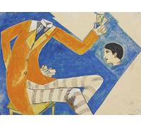 Waeta Rnvzx Póster de Marc Chagall Mago o jugador Arte mural de lienzo Marc Chagall Grabados abstractos para fotos de decoración moderna del hogar 50X70cm Sin marco