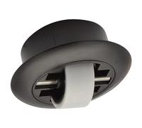 WAGNER 01707201 - Rodillo de perforación (diámetro: 27 mm, carcasa de plástico negro, diámetro de 55/40 x 17/14 mm, pasador de metal, capacidad de carga 50 kg)