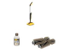 WAGNER Bundle limpiador de terrazas multifuncional Levaro Powerbrush 18V + WAGNER Wood Cleaner 3 in 1, 500 ml + WAGNER Wood Brush Kit Intense