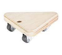 Wagner Carrito de Transporte I Perro para Muebles de Madera laminada 14 x 14 x 14 x 4,5 cm, Capacidad de Carga 100 kg I Rodillo para Muebles para mudanzas I Patinete Triangular I Carrito de Carga Asa