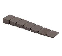 WAGNER Cuña para Puerta CUTSTICK, Juego de 9 Tope de Puerta - 75 x 15 x 7 mm, Plástico de Alta Calidad, Marrón, Protege Puerta y Pared - 15693009