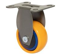 WAGNER Design 3C 01245001 - Rodillo de transporte para muebles (superficie suave, diámetro 50 mm, altura 75 mm, placa atornillable de 50 x 60 mm, capacidad de carga 50 kg)
