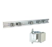WAGNER - hooks4tools - portaherramientas clips & rail EXTRADIBLE - 600-1170 x 55 mm, 5 clips 52 x 52 x 38 mm, de aluminio, para herramientas Ø máx. 3 cm, capacidad de carga hasta 2 kg/clip - 15204611