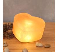 Wagner Life Lámpara de sal LED Corazón con puerto USB, ámbar