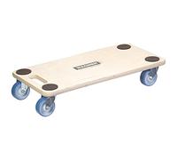WAGNER Plataforma de Carga MM 1128 I 59 x 29 x 11 cm - capacidad de carga de 200 kg - para Electrodomésticos y Muebles I Ruedas Blandas I Asa de Transporte, Antideslizante, Certificado FSC® - 20112801