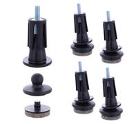 Wagner QuickClick® 16958399 - Protectores de fieltro para insertar en un tubo redondo, 4 expansores de base, diámetro de 12-14/25 x 38 mm y 4 deslizadores, fieltro de lana Ultrasoft Ø 20 mm