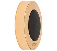 WAGNER Tope para la Puerta y Pared Adhesivo SCREW OR GLUE, Tope de Puerta Parachoques - Ø 38 x 10 mm, Color Dorado, Goma Termoplástica, para Adherir y Atornillar, Negro, Diseño Premiado - 15513711