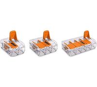 WAGO 221-412-413-415 X10 Conector de empalme, 0.14-4 mm², diseño compacto con palanca