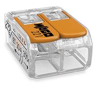 WAGO-COMPACT 221 - Terminal de conexión de 2 conductores con palancas de operación (25 piezas)