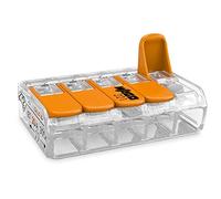 Wago Conector de cable 221-415 Compact con palancas, 5 conductores, hasta 4 mm²